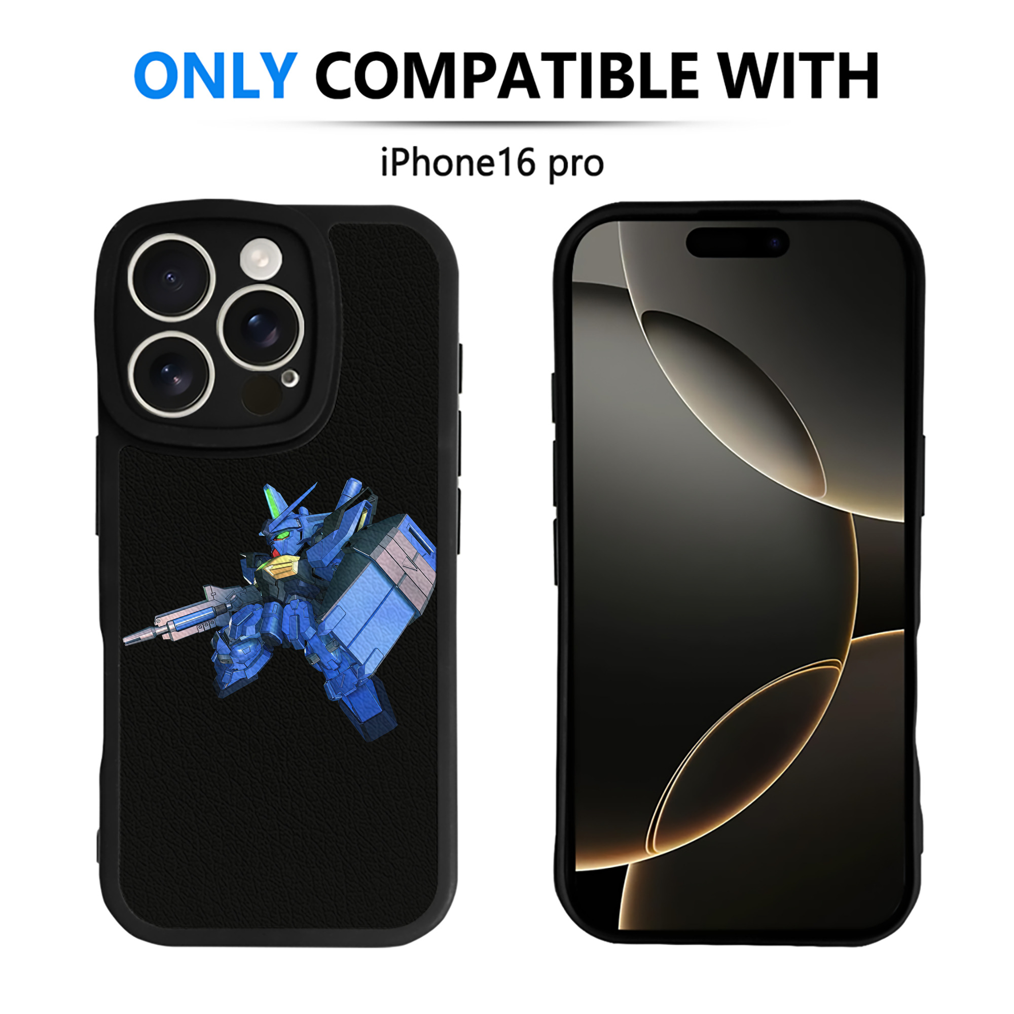 （画像用） 機動戦士ガンダム Mobile Suit Gundam 【iPhone 16シリーズ対応】シリコンスマホケース（レザー調） 材質：シリコン
